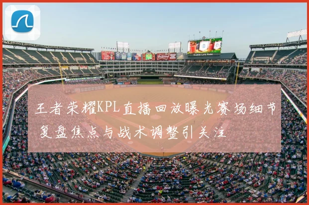 王者荣耀KPL直播回放曝光赛场细节 复盘焦点与战术调整引关注