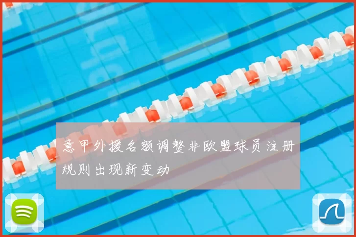 意甲外援名额调整非欧盟球员注册规则出现新变动